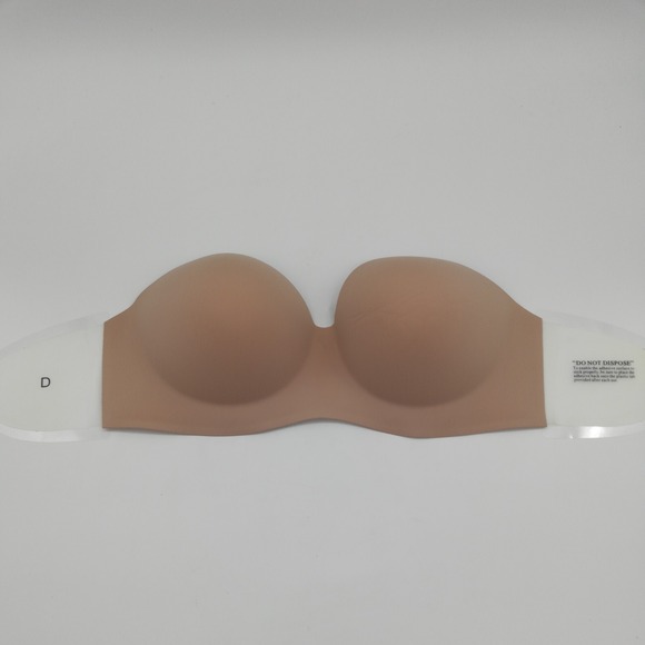 Nordstrom Bra Womens Beige Size D Backless Strapless Adhesive Voluptuous New - Picture 4 of 11